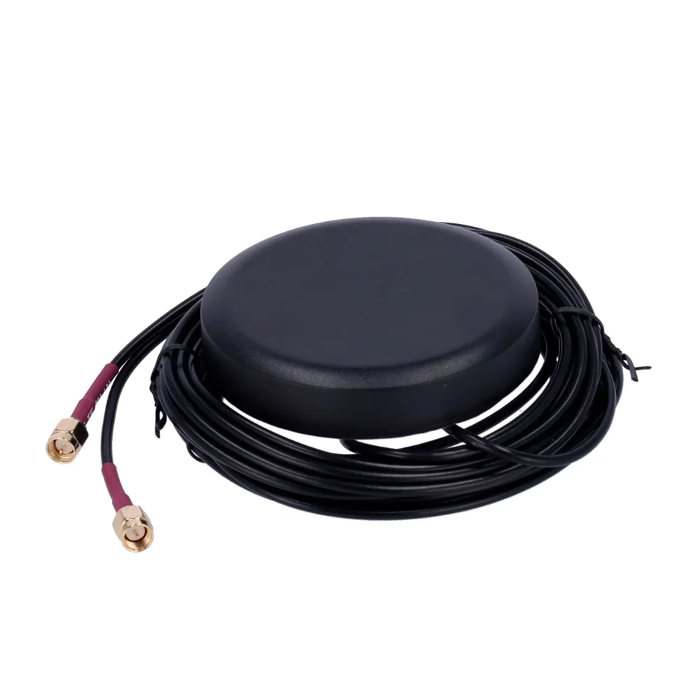 Teltonika - Antena 4G para techo de vehículo - Frecuencia 698-960 y 1710-2690MHz - Conector SMA Macho - Impedancia 50 ohmios - Cable RG174 3 metros de longitud
