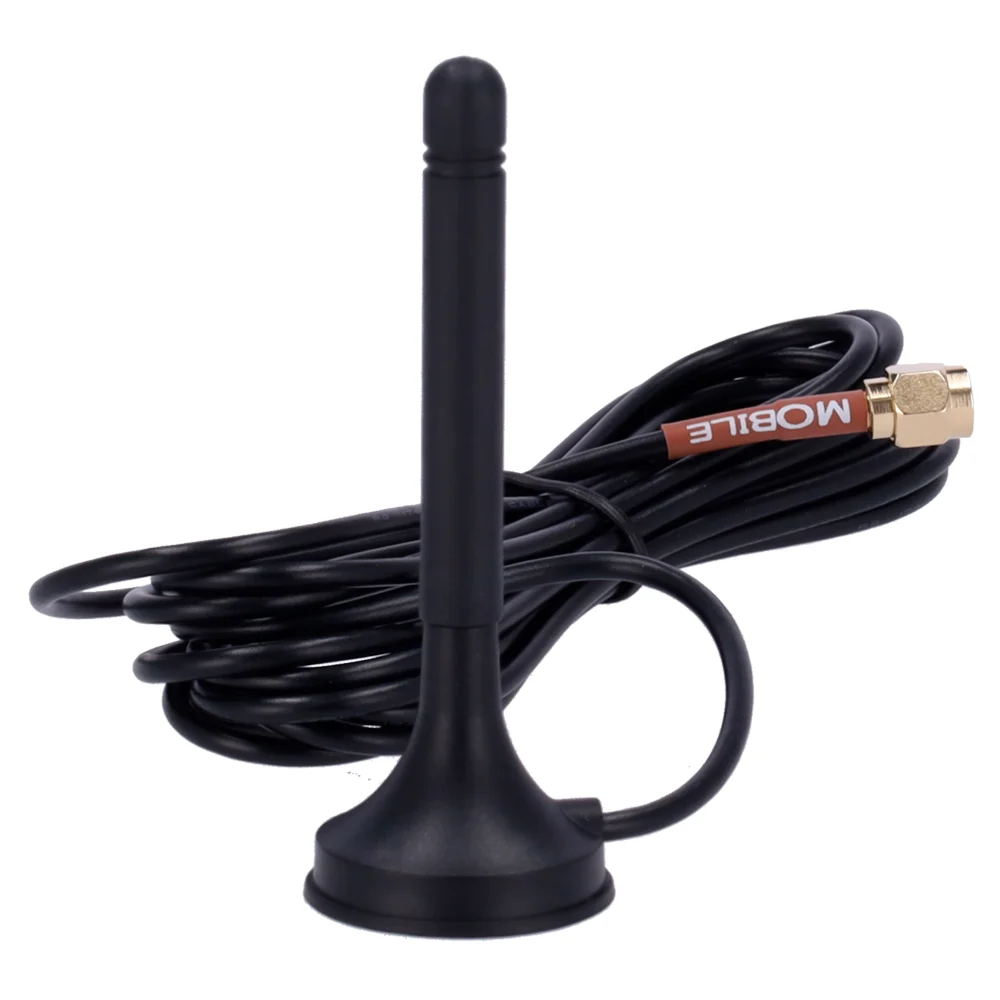 Teltonika - Antena Magnética 4G - Frecuencia 699~868 y 1850~2690 MHz - Conector SMA Macho - Impedancia 50 ohmios - Cable RG174 3 metros de longitud