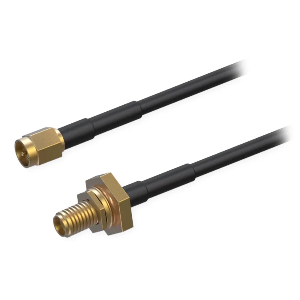Teltonika - Cable de extensión SMA - Frecuencia 0~6000 MHz - Conector SMA Macho y Hembra - Impedancia 50 ohmios - Atenuación 3.5 dB @ 2700 MHz