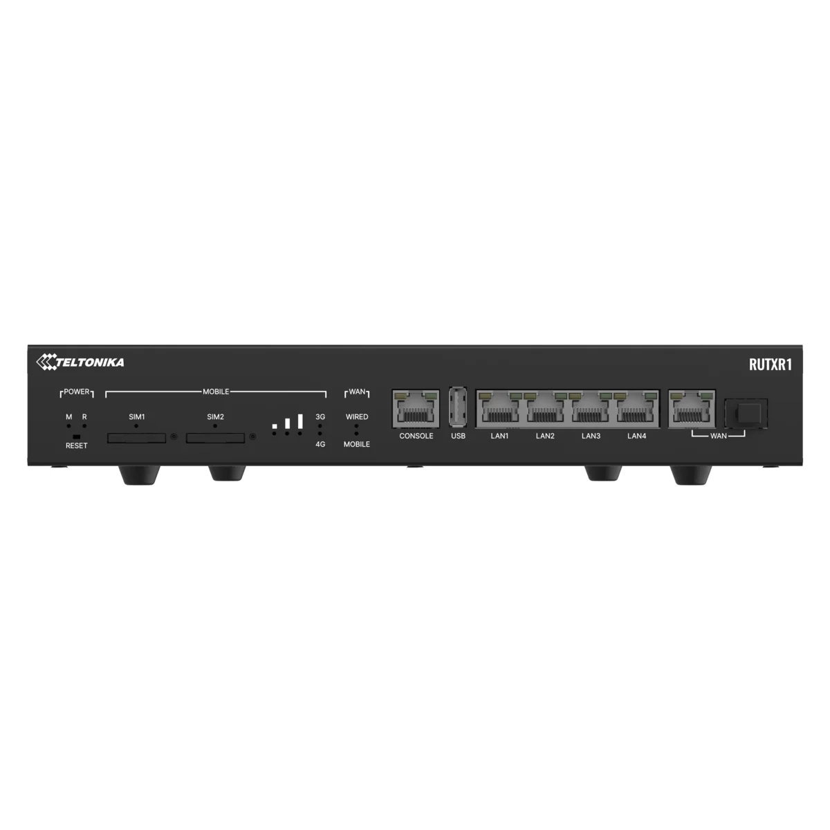Teltonika Router 4G Industrial - Dual SIM 4G Cat 6 - Wi-Fi 5 - 4 puertos Ethernet RJ45 Gigabit - Puerto SFP Gigabit - Enrackable