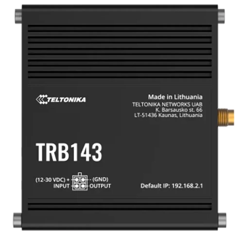 Teltonika Gateway 4G Industrial - 4G Cat 4 / 3G / 2G - Puerto Ethernet RJ45 10/100/1000Mbps - Entrada M-BUS - Diseño Compacto - Conector Micro USB