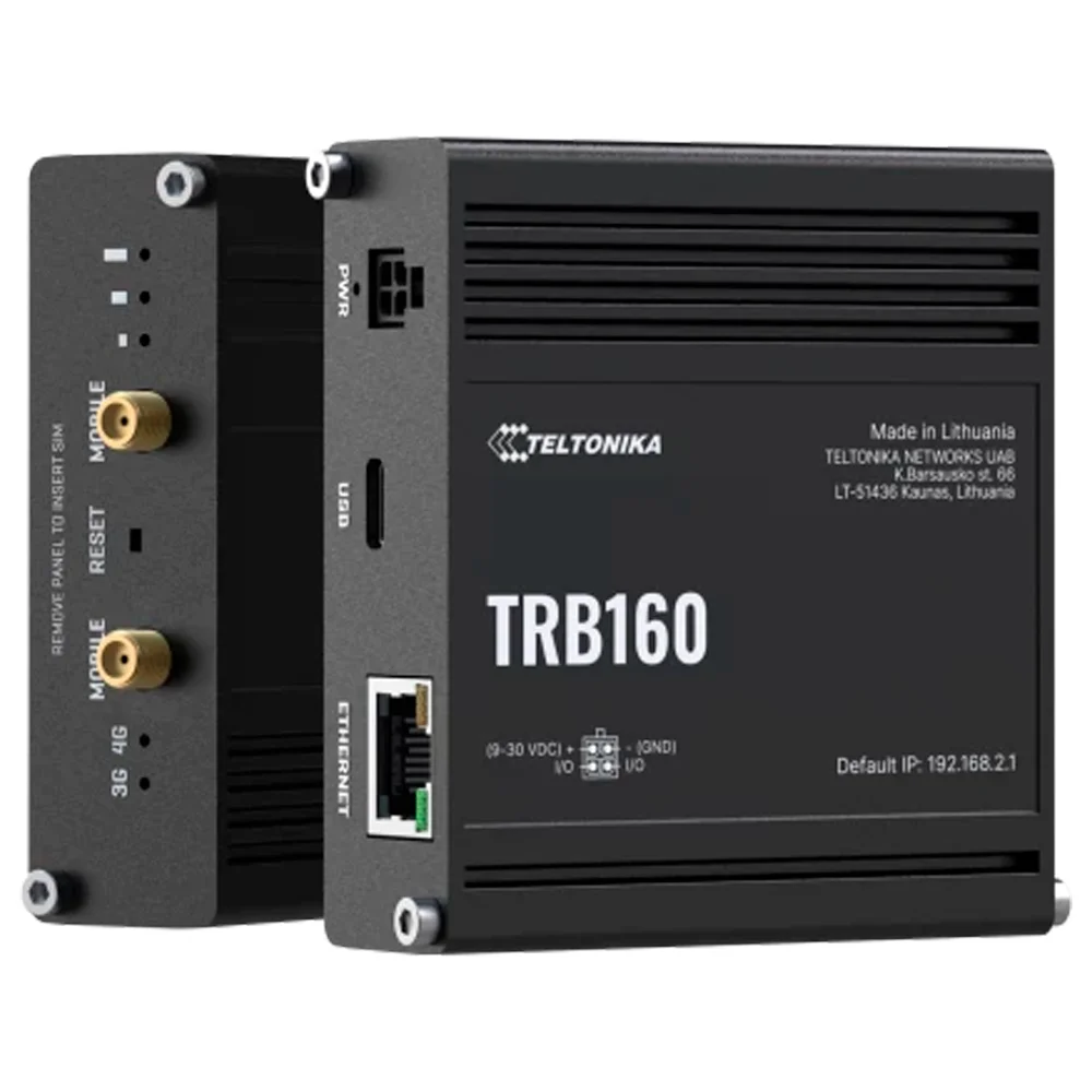 Teltonika Gateway 4G Industrial - 4G Cat 4 / 3G / 2G - Puerto Ethernet RJ45 10/100/1000Mbps - Diseño Compacto - Conector Micro USB