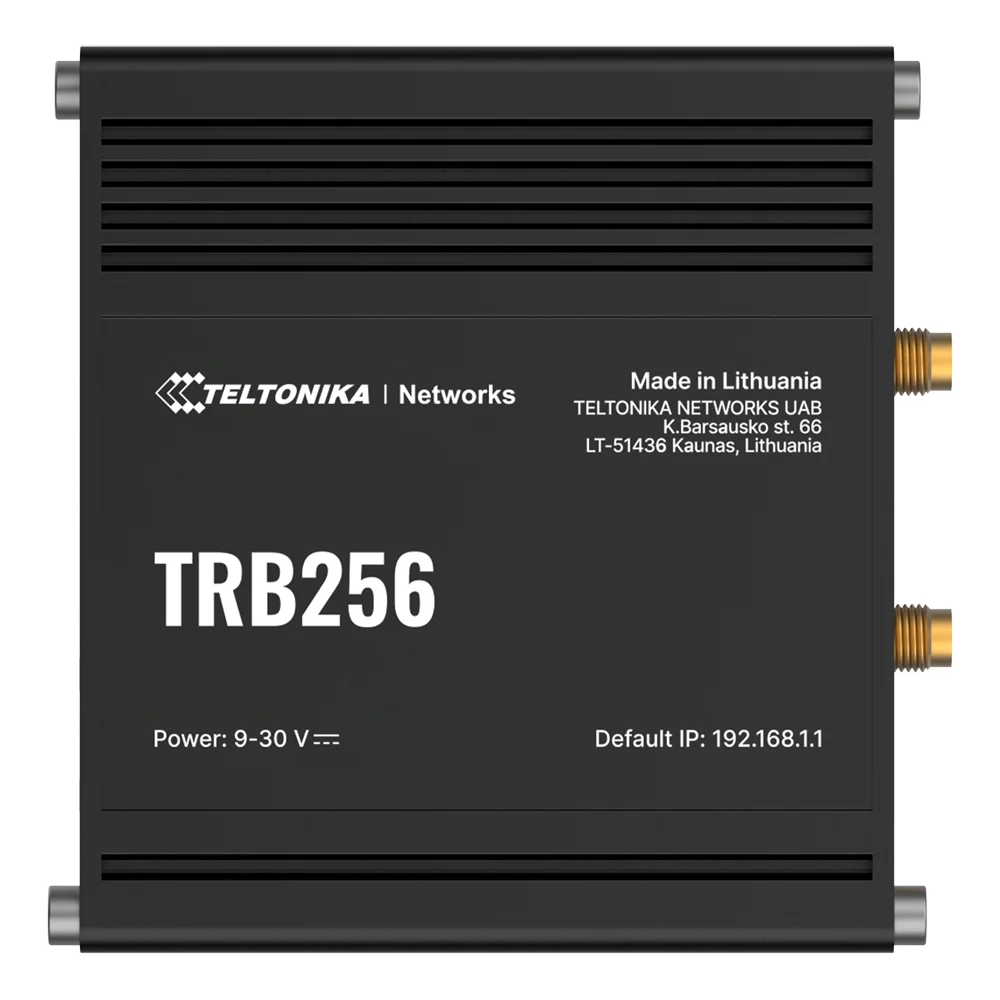 Teltonika Gateway 4G Industrial - LTE Cat M1/Cat MB1, NB2/EGPRS  (no simultaneo) - Puerto RJ45 10/100Mbps - Puertos RS232 y RS485 - Dual SIM