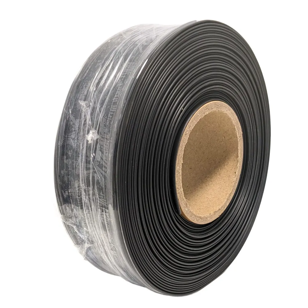 Rollo de tubo termorretráctil 2:1 Ø51.0mm negro – Poliolefina libre de halógeno e ignífugo [25m]
