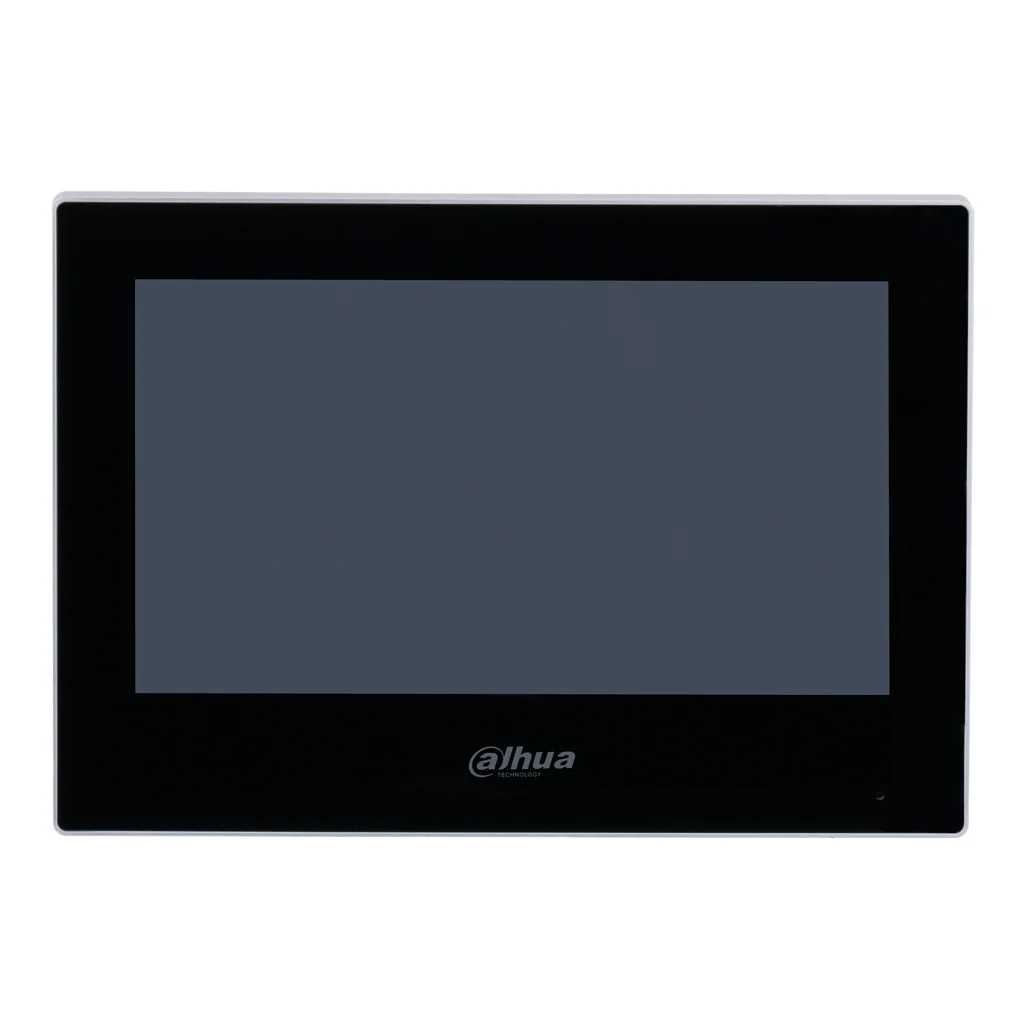 Monitor Interior 7" de Superficie para Videoportero IP WiFi PoE 6E 1S Alarma Negro