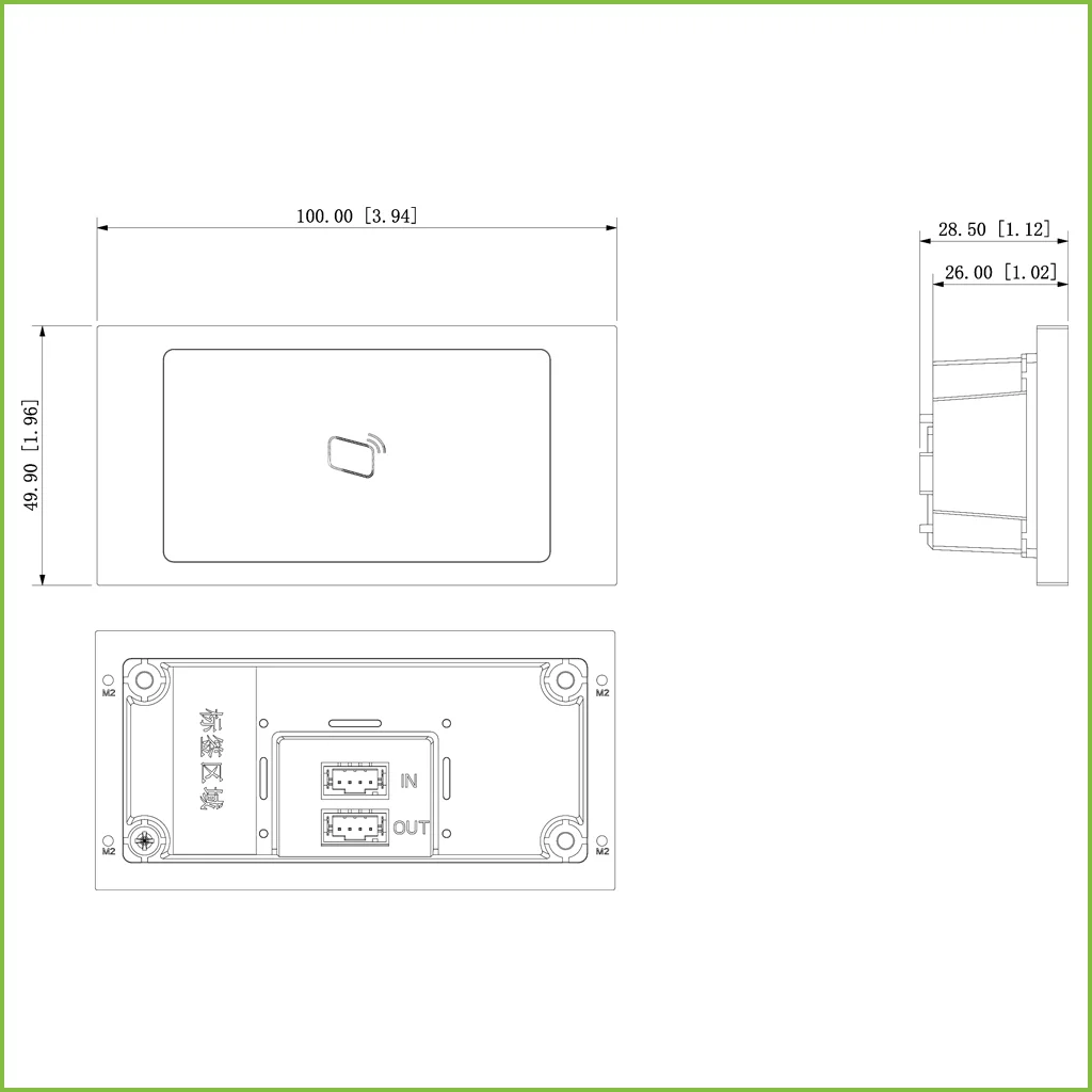 Estación Exterior Modular para Videoportero IP con Lector de tarjetas para Series VTO4202F-X — imagen 2