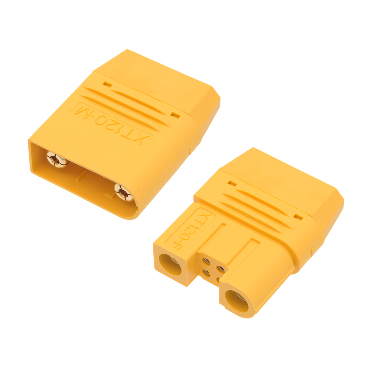 Pack Conector XT120 de 2+4 pines macho y hembra [60A], pines extra para señal