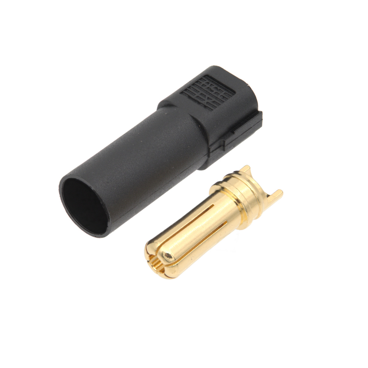 XT150 male connector [60A/130A], black, high current