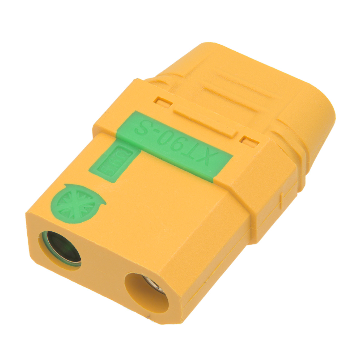 Conector XT90S hembra con protección anti-chispas [40A/90A]