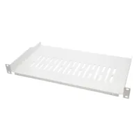 Bandeja de Rack Fija 19" con Fijación Frontal de 250mm [10kg] | Blanca