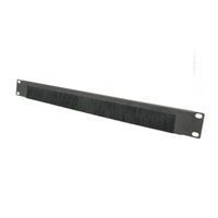 Organizador de Cables (Pasacables) con Cepillo, Sin Barra Inferior [1U 19"]