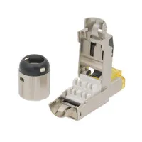 Conector Metálico RJ45 Cat8 sin Herramientas