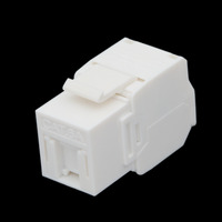 Keystone U/UTP Cat.6A hembra tool-less con tapa antipolvo