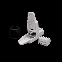 Conector RJ45 Cat.6A de plástico sin herramientas