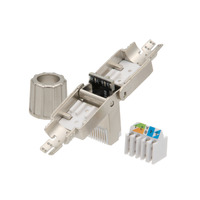 Conector Metálico RJ45 Cat.7 sin Herramientas
