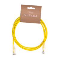 Slim Cat.6A UTP LSZH 100% CU, 28AWG, 0.6m, Amarillo