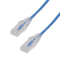 Slim Cat.6A UTP LSZH 100% CU, 28AWG, 2m, Azul