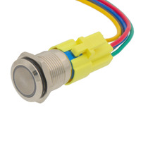 Base de Conexión para Interruptores Antivandálicos de 16mm con una sola hilera central