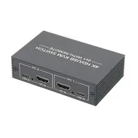 Conmutador KVM HDMI 4K para 2 PC - Conmutación entre dispositivos con USB y HDMI