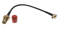 SMA Hembra a TS9 Macho acodado, 15cm