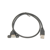 Extensor USB-A 2.0 para anclaje a panel 0.6m