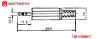 2.5mm ESTEREO MACHO, ECONOMICO