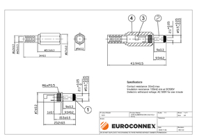 JACK ALIMENTACION 2.5x5.5 (L= 9mm)