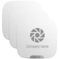 Ajax Brandplate. Placa frontal personalizable para StreetSiren DoubleDeck. Color blanco. Pack de 10ud