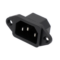 Base IEC C14 con Patillas para Montaje en Panel - Macho 250/10A (FastON de 4.75mm)