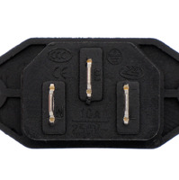 Base IEC C14 con Patillas para Montaje en Panel - Macho 250/10A (FastON de 4.75mm)