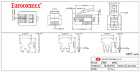 RJ -11 / RJ-14, PARA CABLE PLANO 6P4C