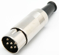 DIN MACHO AEREO, METALICO, 6P
