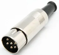 DIN MACHO AEREO, METALICO, 6P