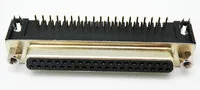 37P SUB-D HEMBRA ACODADO, CHASIS P.C.B., 7.2mm PIN