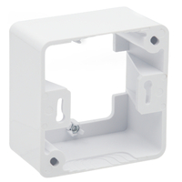 Caja de superficie 82x82x45mm modular blanca