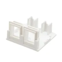 Caja de superficie para conectores Keystone – 2 slots (50×50×30 mm)