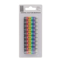 Pack marcadores clip para cable multicolor 0-9 [6 a 7.5mm] | 100pcs
