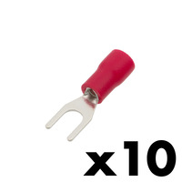 terminal aislado horquilla Ø4.3mm 9A [10u. Blíster Colgar]