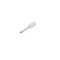 Puntera aislada para cable de 0.5mm² [Blanco][AWG 22][100u. Bulk]
