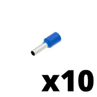 Puntera aislada para cable de 2.50mm² [Azul][AWG 14][10u. Blíster Colgar]
