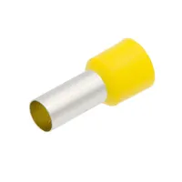 Puntera aislada para cable de 25.00mm² [Amarillo][AWG 4][100u. Bulk]