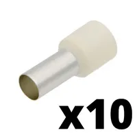 Puntera aislada para cable de 35.00mm² [Beige][AWG 2][10u. Blíster Colgar]