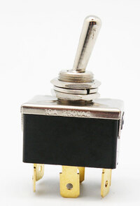 INTERRUPTOR 6P. (DPDT) ON-OFF-ON, 250V. 15A