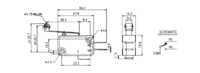 MICRO-INTERRUPTOR(SPDT) (UL)80gf ON-ON, 250V 5A