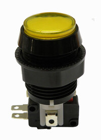 PULS-INTER. LUMINOSO (SPDT) ON-ON 12V 1A, COLOR AMARILLO