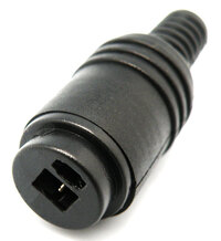 Conector hembra DIN de 2 pines para altavoz con terminales de tornillo