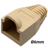 Capuchón protector para conector RJ45 para cable de Ø6mm con burbuja, Beige