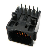Base RJ48 (10P10C) para PCB, acodada