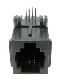 Base RJ11 (6P4C) para PCB, acodada