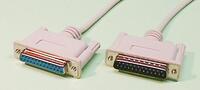 NULL MODEM DB25M - DB25M, 8C+1, 3m